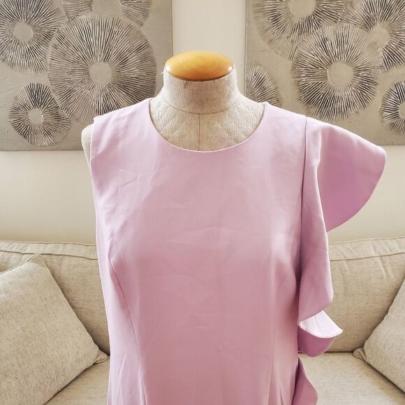 Carmen Marc Valvo Infusion Ruffle Gown sz 14 - Picture 5 of 14